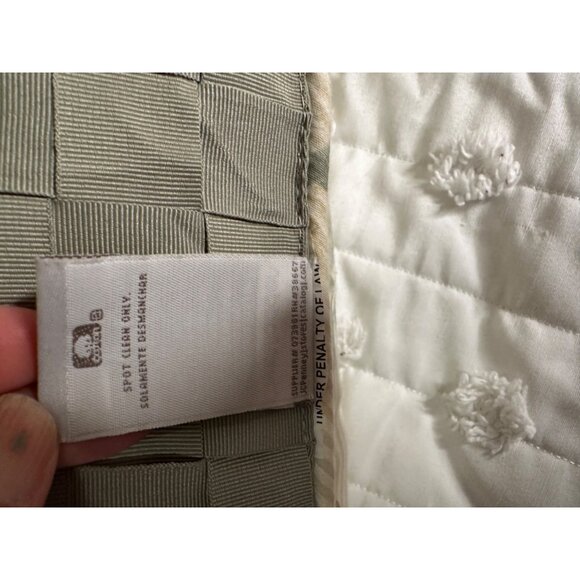 Chris Madden Floral Stripped Weaved Throw Pillow Set French Cottage Chic  Read - Picture 3 of 13